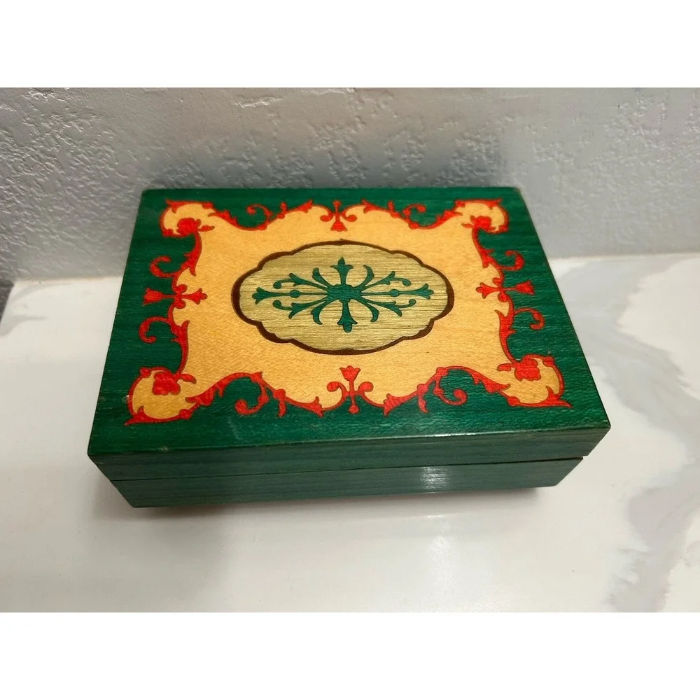 Vintage Lador Italian Music Box Trinket Box 
